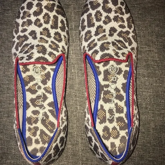 Rothy’s Animal Print Mocha Spot Loafers in Leopard in size W6.5 - Picture 4 of 8